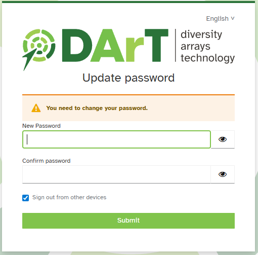 Choose a New Password