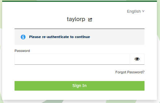 Reenter Password