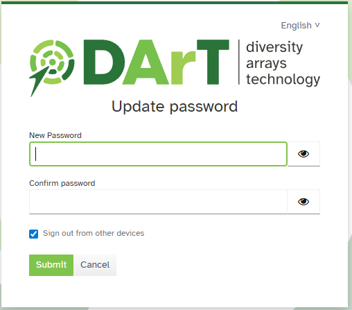 Choose a New Password